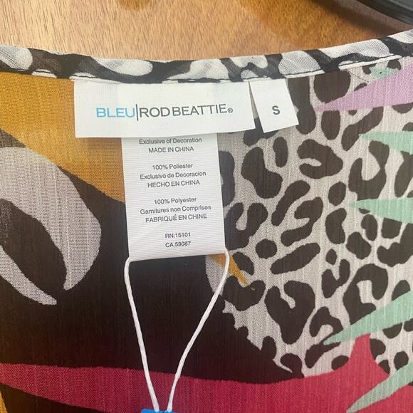 BLEU ROD BEATTIE UP LET'S GET LOUD CAFTAN SWIMSUIT COVER UP - Picture 7 of 13